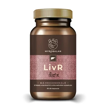 LivR Májtisztító- és Regeneráló Gyógynövény-Komplex 60 db Vegán Kapszula