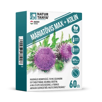 Máriatövis Max + Kolin 60 tabletta