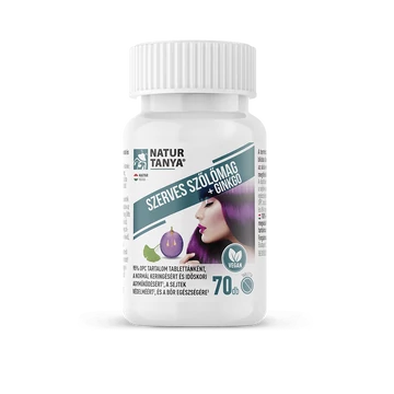 Szerves Szőlőmag és Ginkgo biloba 70 tabletta
