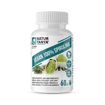 Vegán 100% Spirulina 60 tabletta