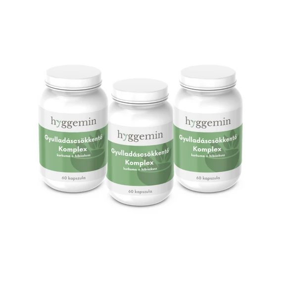 ELŐRENDELÉS 3 doboz Gyulladáscsökkentő Komplex Kurkuma + Hibiszkusz