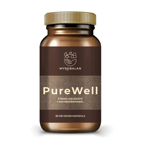 PureWell Béltisztító Gyógynövény-Komplex 60 db Vegán Kapszula