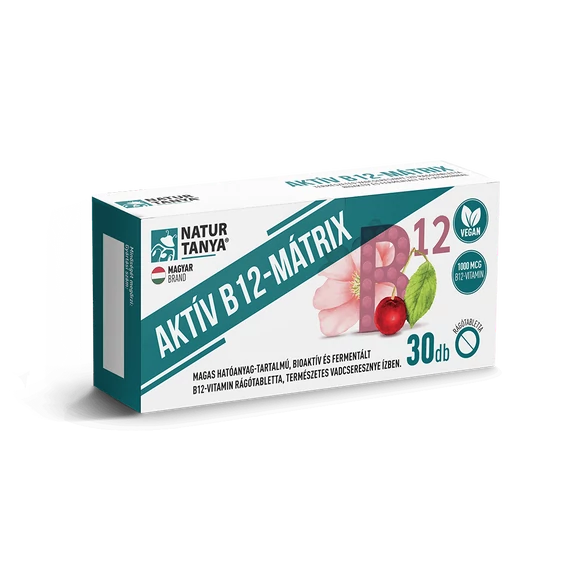 Aktív B12-mátrix 30 rágótabletta
