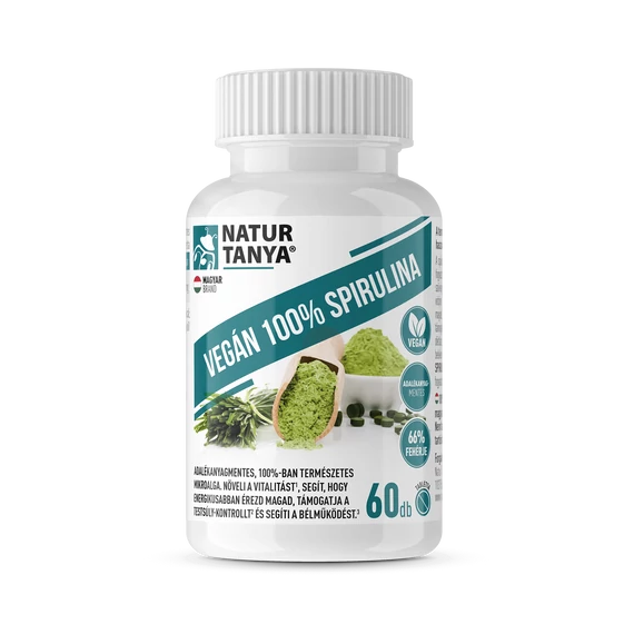 Vegán 100% Spirulina 60 tabletta