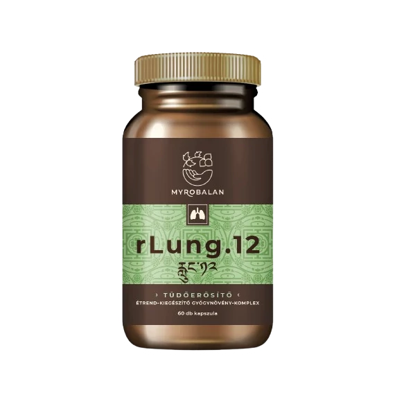 rLung.12 tüdőerősítő és tüdőtisztító gyógynövény-komplex - 60 db vegán kapszula
