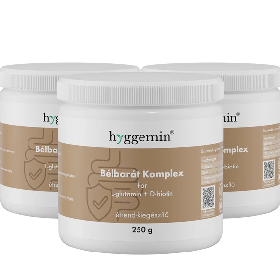 3 doboz Bélbarát komplex por - L-glutamin, D-biotin