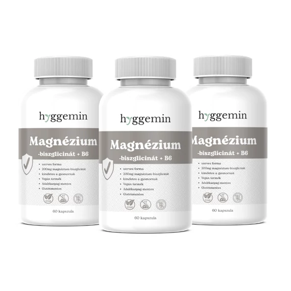 ELŐRENDELÉS 3 doboz Magnézium-biszglicinát + B6