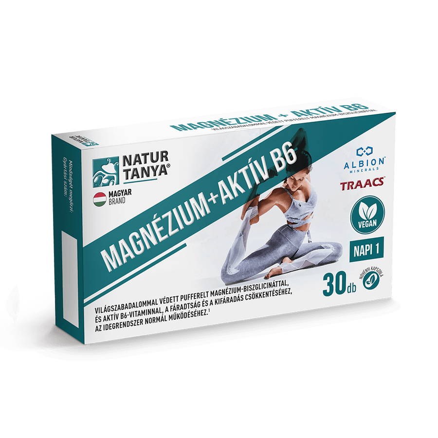 Vegán Magnézium + Aktív B6 30 kapszula